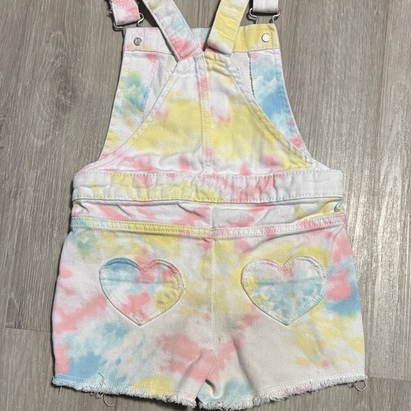 Kids Tie-Dye Denim Overalls - Picture 2 of 2